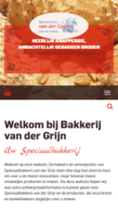 Bakkerij van der Grijn - Mobile