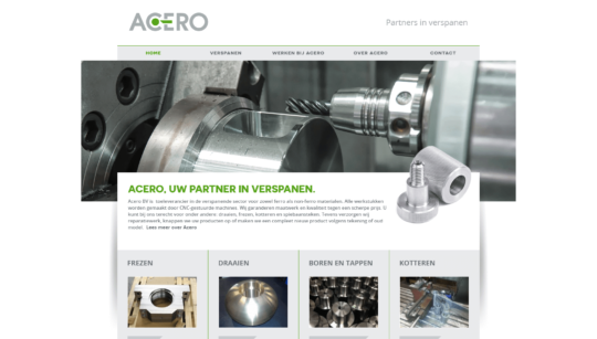 Acero - Partners in verspanen - Desktop