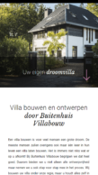 Buitenhuis villabouw - Mobile